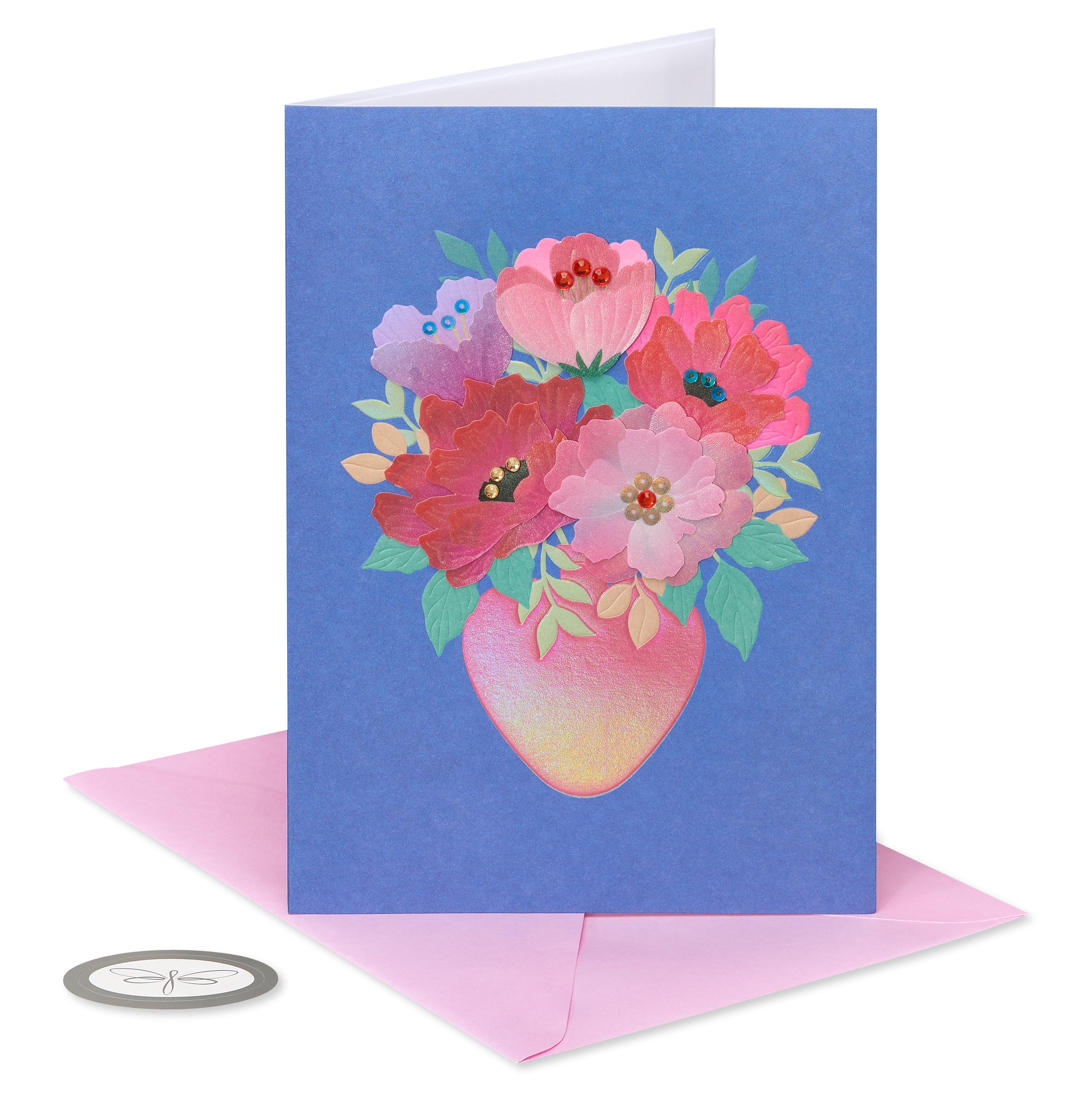 American Greetings Valentine's Day Card (Love Vase)