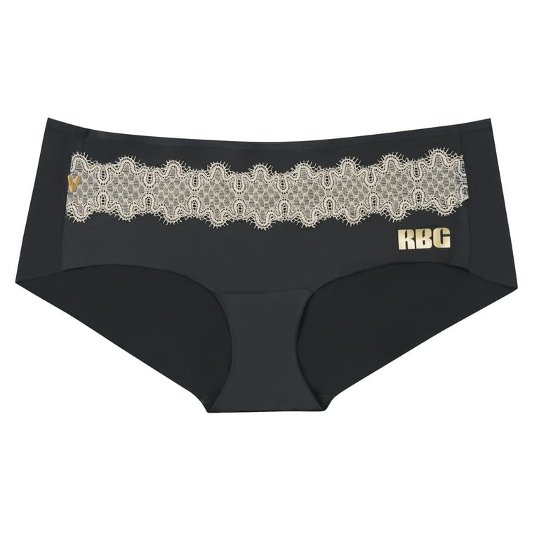 Women's Uwila Warrior 4002 Happy Seams Bikini Brief Panty (Shale/Tap Shoe  Black XL) 