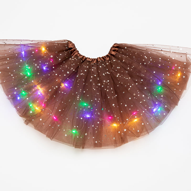 Magic Light Princess LED Dancing Skirt Luminous Christmas Party Adults Stag E6E9 