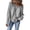 Gray, variant on Women Pullover Sweatshirt Waffle Knit Off Shoulder Raglan Sleeve Tops,Long Sleeve Ruched Front Hem Loose Fit Casual Layering Blouse,S