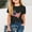 Black, variant on 4th of July T-Shirts for Girls American Flag Graphic Tees Shirt Short Sleeve Patriotic Tshirts Tops for 2-13 Years