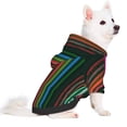 thumbnail image 2 of Fotbe Colorful Stripes Print Small Dog Sweater Hoodies Pet Grey Hooded Soft Fleece Sweatshirts with Pocket Fall Winter Puppy Cat Sweaters Warm Clothes-XX-Large, 2 of 7