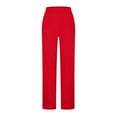 thumbnail image 6 of Olyvenn Work Pants for Women 2025 High Waist Stretch Soft Comfy Athletic Workout Yoga Pants Fashion Casual Business Trousers Red L, 6 of 8