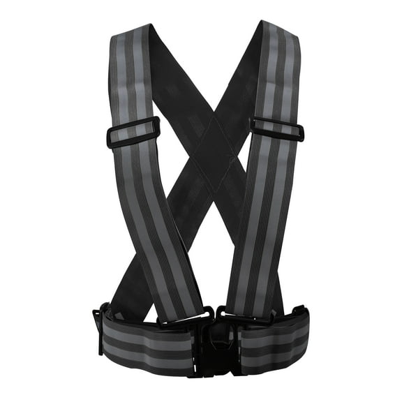 1pcs Reflective Vest Reflective Running Gear High Visibility Safety for Walking Cycling at Night Black