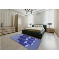 thumbnail image 4 of Ahgly Company Indoor Square Patterned Sky Blue Dress Blue Area Rugs, 5' Square, 4 of 6