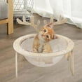 thumbnail image 6 of Space Capsule Cat Bed Clear Kitten Couch Resting Detachable Easy Cleaning Cat Furniture Four Seasons Universal Sleeping Nest Pet Supplies S, 6 of 9