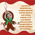 thumbnail image 7 of A1U Felt Photo Frame Character Ornaments GINGERBREAD MEN, Christmas Holiday Felt Party Gift Favor Home School Hanging Loops Crafts Accessories Mantle Banisters Art Decorations, 1 ct. (6.9x5.4-in.), 7 of 7