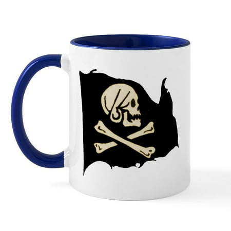 

CafePress - Henry Avery Pirate Flag Mug - 11 oz Ceramic Mug - Novelty Coffee Tea Cup