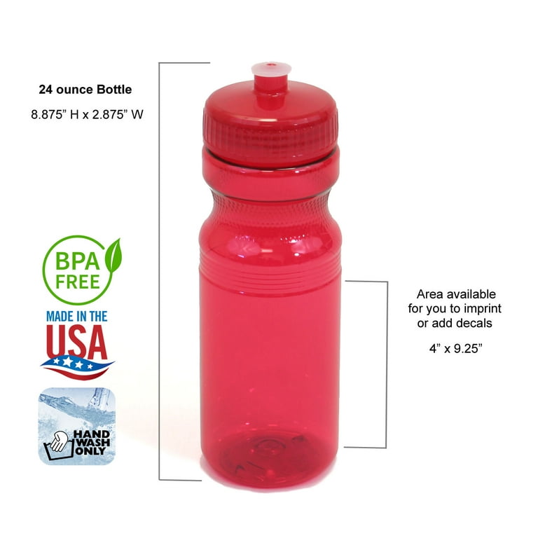 OXO - Strive Insulated Water Bottle - 24 oz - Red - Dishwasher