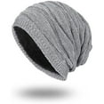 thumbnail image 2 of Fgnfyis Knitted Soft Slouch Winter Hat for Women & Men, Warm Fashion Cap for Cold Days - Winter Hats for Women Grey, 2 of 9