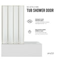 thumbnail image 6 of 56-in. x 33-in. Accordion-Style Bathtub Shower Door in Brushed Nickel, 6 of 13