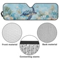 thumbnail image 7 of FUIALDOLG Ocean Sea Turtle Windshield Sun Shade for Car Off-road Vehicle Auto SUV Truck Foldable Front Window Sunshade Sun Visor Protector Block UV Rays Reflect Heat, 52.95" x 16.14", 7 of 7