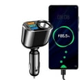 thumbnail image 4 of 4-In-1 Fast Car Charger With Pd30W And Qc0 Fast Charging Lighter Usb Expansion, Led Digital Display Real-Time Voltage Monitoring & 360° Rotational Adjustment, Universal 12V/24V, 4 of 9