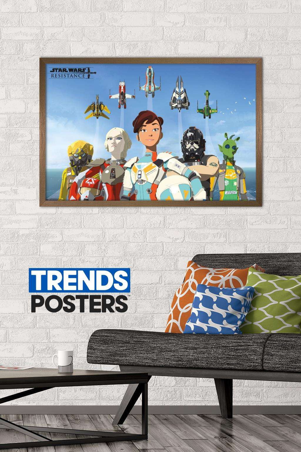 Star Wars: Resistance - Flight Wall Poster, 22.375" x 34", Framed