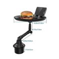 thumbnail image 4 of Car Food Cup Holder Tray Adjustable Car Tray Table Swivel Arm, 4 of 5