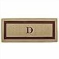 thumbnail image 3 of Nedia Home 02074D Monophoto - Cadre Marron 24 x 57 Po Tapis de Sol en Fibre de Coco Résistant - Monogrammé D, 3 of 4