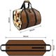 thumbnail image 4 of Log Basket and Canvas Log Bag for Firewood, Extra Large Log Carrier, Fireplace Carry Bag, Indoor Firewood Baskets for Camping. Canvas bag for wood, 4 of 5