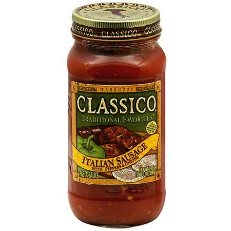 Classico Italian Sausage Pasta Sauce With Peppers & Onions, 24 oz (Pack