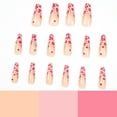 thumbnail image 3 of CNKOO 24 Pcs Faux Ongles Imprimé Léopard Rose Ongles Longs de Ballet Portables pour Femmes Colle Gelée, 3 of 8