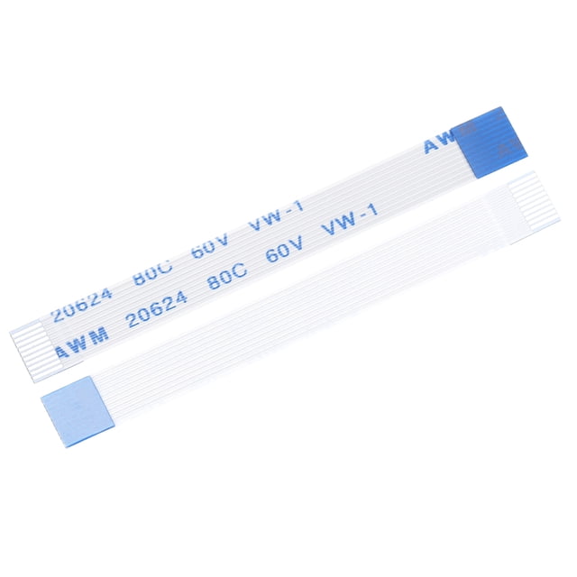 Cable plano flexible FFC de 10 pines 0.5mm 50mm (Tipo B) para laptop LCD 20pcs