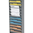 thumbnail image 3 of Medical Chart Hanging Wall File Holder, 20 Pockets, Gray, 3 of 4