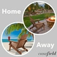 thumbnail image 4 of Oversized Folding Adirondack Chair, Set of 2 Cedar Wood Outdoor Fire Pit Lounge Chairs for Patio, Deck, Lawn, Garden, Partially Pre-Assembled - Espresso, 4 of 8