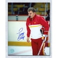 thumbnail image 1 of Entraîneur Autographié Terry Crisp Calgary Flames Photo 8x10, 1 of 1