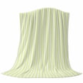 thumbnail image 6 of Yellow White Stripe Blanket Soft Cozy Warm Throw Blanket for Couch, Plush Fuzzy Flannel Fleece Blankets for Sofa, Modern Minimalist Geometric Striped Bed Blankets Lightweight Gifts for Women, 40"x50", 6 of 9