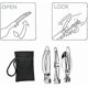 thumbnail image 3 of Camping cutlery set of 3 (fork/knife/spoon), 3 of 4