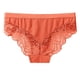 thumbnail image 5 of Gibobby Lenceria mujer sexy Día de San Valentín Bragas de empalme de encaje transparente para mujer sexy Calidad transpirable hueca de algodón(Naranja, XXL), 5 of 5