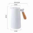 thumbnail image 1 of Jarra térmica para café, 1 litro, doble pared, acero inoxidable al vacío, 1 of 7
