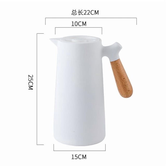 Jarra térmica para café, 1 litro, doble pared, acero inoxidable al vacío