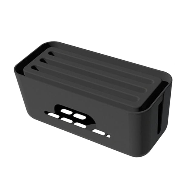 Caja organizadora de cables shamjiam Caja de gestión de cables negro