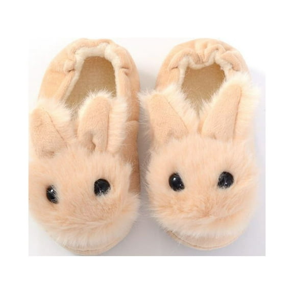 Girls Bunny Slippers for Little Girls Cute Rabbit House Slippers Plush Warm Home Shoes 2-9Y