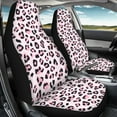 thumbnail image 3 of ZIATUBLE Leopard Print Front Seat Cover for Car Comfortable High Back Saddle Blankets 2 Piece Universal Fit Cars Sedan SUV Washable Auto Bucket Seat Cover Car Interior Accessories Decor, 3 of 7