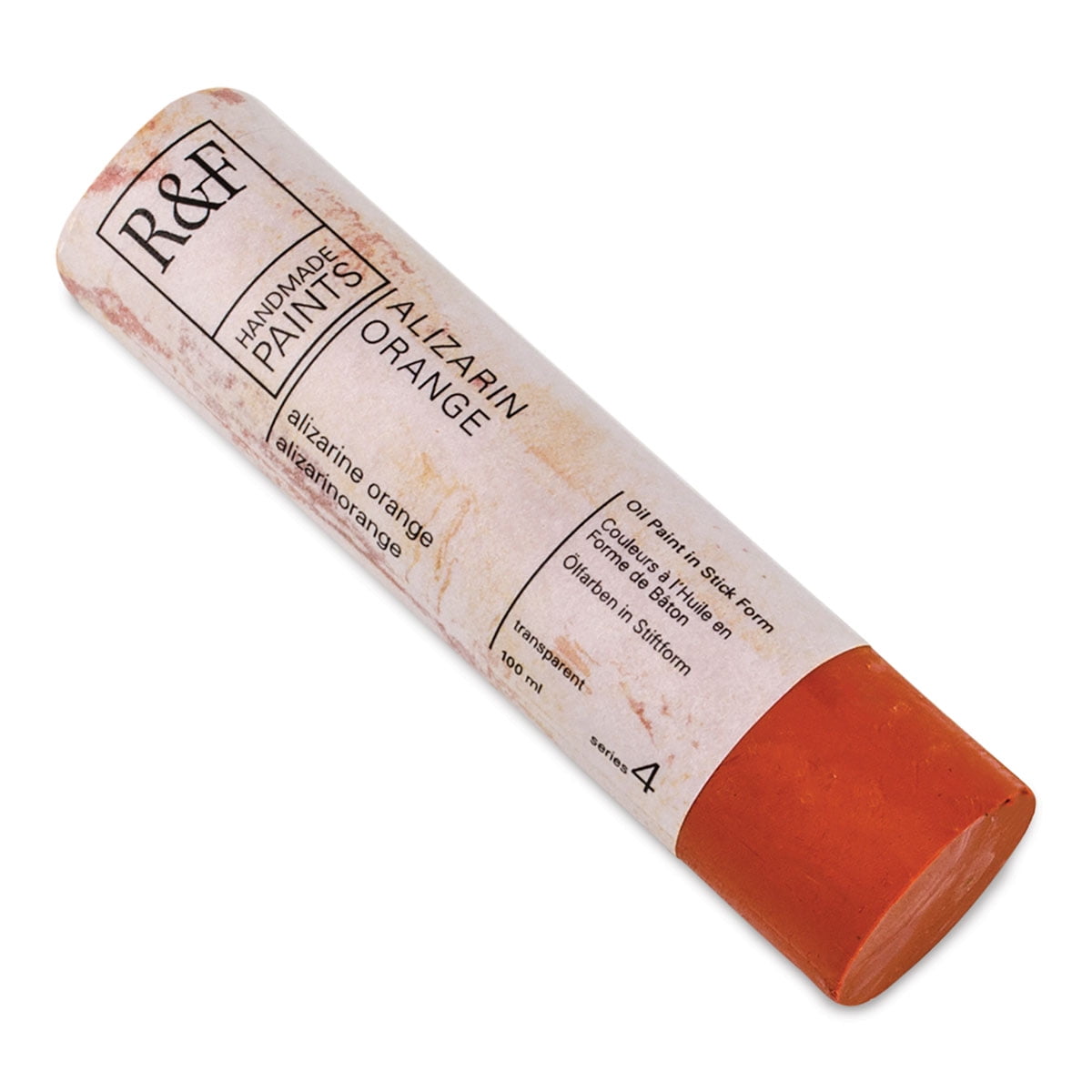 R&F Handmade Paints Pigment Stick, 100ml, Alizarin Orange