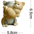 thumbnail image 2 of Figura de gato de jardín de hadas en miniatura - Crecer gatito con afecto, 2 of 3