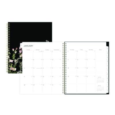 10 in. x 8 in. 12-Month (Jan-Dec 2026) Nevaeh Monthly Planner - Black/Multicolor Cover