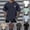 Black, variant on HUAXUN Men’s Minimal Outline Chest Print Short Sleeve Crew Neck Tee, Curved Bottom Solid Color Casual Daily Top (Black,XS)