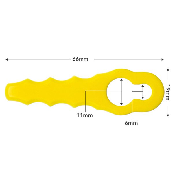 10/50 Uds. Cuchilla de cortacésped cuchillas de corte de plástico accesorios para cortacésped (10 uds) Sywqhk Para estrenar