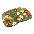 thumbnail image 2 of Eolstice Irregular Floral Doormat, Green Flocked Non Slip Rug, Washable Absorbent Entrance Mat, Front Door Home Entryway Floor Carpet, 2 of 7