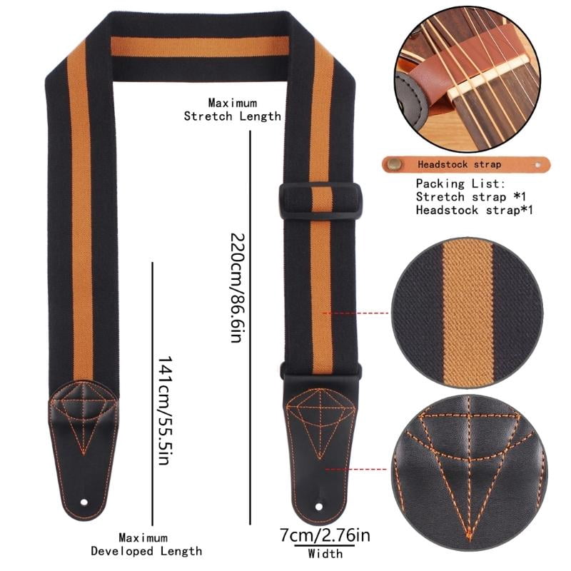 CEORPER Adjustable Guitar Strap with Ends Universal Guitar Shoulder Strap