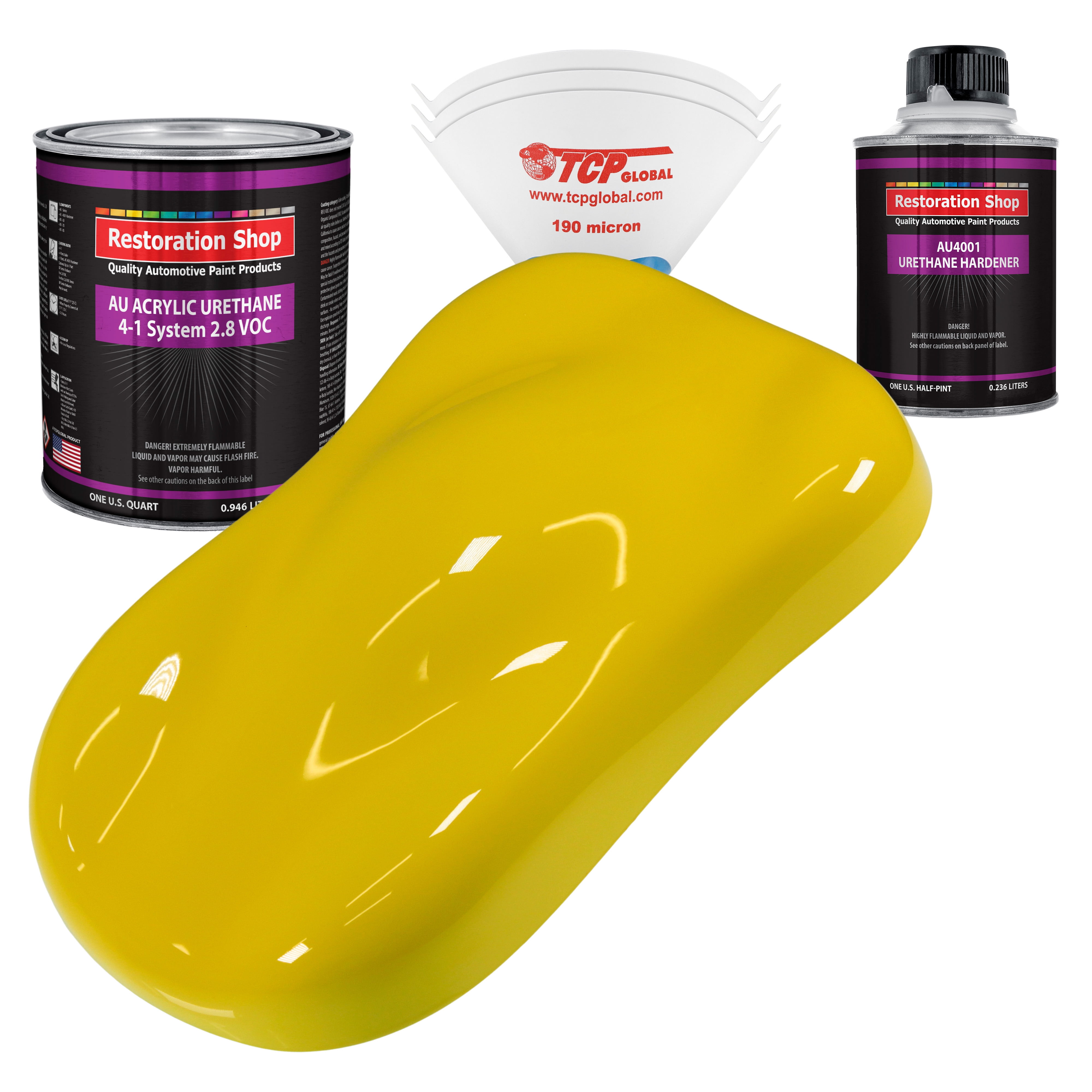 Restoration Shop Electric Yellow Acrylic Urethane Auto Paint Complete