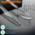 thumbnail image 5 of 100/200/300/400/500/600 Transparent Plastic Spoons-heavyweight Disposable Spoons-6.7-inch Heavy Transparent Tableware-plastic Tableware-very Suitable for Parties and Restaurants., 5 of 8