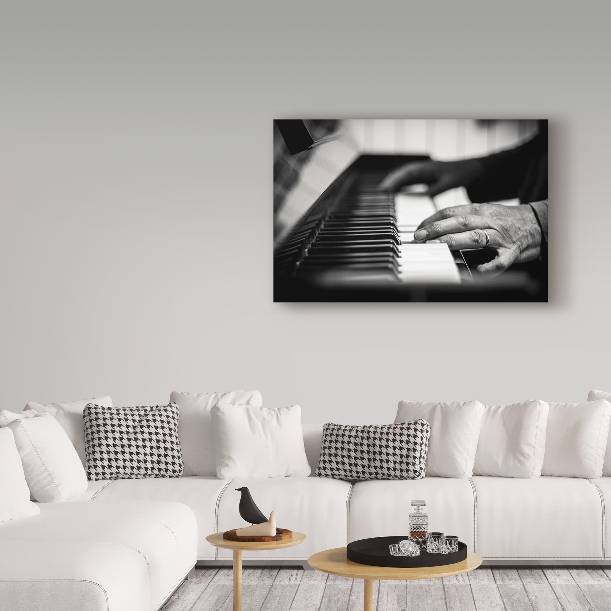 Trademark Fine Art 'Piano Player Hands' Canvas Art by Giuseppe Torre