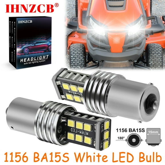 IHNZCB for Husqvarna Ts 142 Lgt2654 Lgt2554 Lgt24k54 2x Super Bright Led Headlight Bulbs