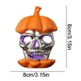 thumbnail image 3 of Orange Halloween Skull Candle Light Led Decoration Lamp For Festival Party Spooky Design Prop, 3 of 4