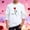 White, variant on LJEFF Men's Valentine's Day Long-Sleeve Shirt, Crew Neck Heart Print Casual Regular Fit Men's Tees White