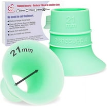 Nenesupply 2nd Generation 21mm Flange Inserts Compatible with 24mm Flange of Elvie OG Elvie Stride Spectra Momcozy Willow Reduce 24mm to 21mm Replace Elvie Inserts Not Original Elvie Pump Parts