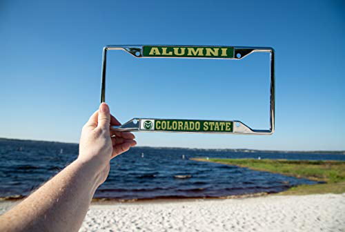 Alumni Desert Cactus Colorado State University CSU Rams NCAA Metal License Plate Frame for Front Back of Car Officially Licensed 
